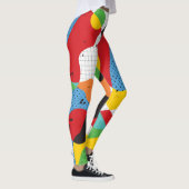 アーポップ・アートのト、ミニマ鮮やかリズム。 レギンス (右)