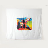 アーポップ・アートのト・ラビット タペストリー (正面(横))