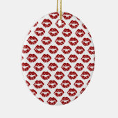 アーポップ・アートのト：赤口紅キス セラミックオーナメント (右)