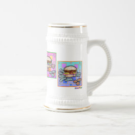 アーポップ・アートのトHAMBURGER MUG - Beer Stein ビールジョッキ