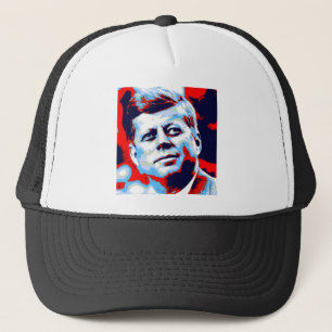 アーポップ・アートのトJFKジョン・F・ケネディ・レッド・ブルー キャップ