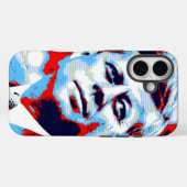 アーポップ・アートのトJFKジョン・F・ケネディ・レッド・ブルー Case-Mate iPhoneケース (裏面 (横))