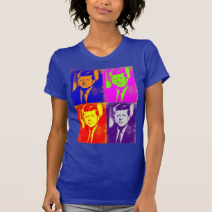 アーポップ・アートのトJFKジョン・F・ケネディ Tシャツ