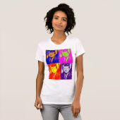 アーポップ・アートのトJFKジョン・F・ケネディ Tシャツ (正面フル)