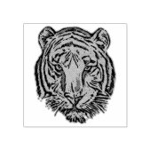 アーポップ・アートのトTIGER HEAD +あなたのバックガー。&アイディア ラバースタンプ (インプリント)