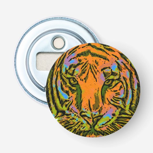 アーポップ・アートのトTIGER HEAD +あなたのバックガー。&アイディア 栓抜き (正面)