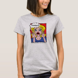 アーマハード!アーポップ・アートのト/漫画ブックスタイルブロンドガール Tシャツ