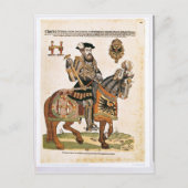 アーマーのチャールズ5世の馬術ポートレート ポストカード (正面)