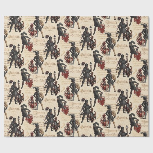 アーマーの貴族の騎士中世軍隊大会 ラッピングペーパー (フラット)