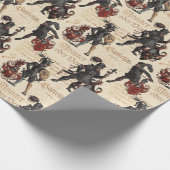アーマーの貴族の騎士中世軍隊大会 ラッピングペーパー (角)