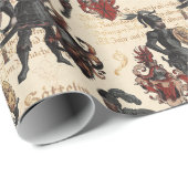 アーマーの貴族の騎士中世軍隊大会 ラッピングペーパー (ロールコーナー)