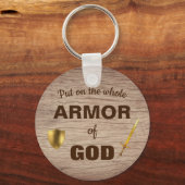 アーマーオブゴッドシールド&ソード聖なる書物、 経典キーチェーン キーホルダー (正面)