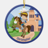 アーマーカスタムキッズク輝くリスマスの騎士 セラミックオーナメント (正面)