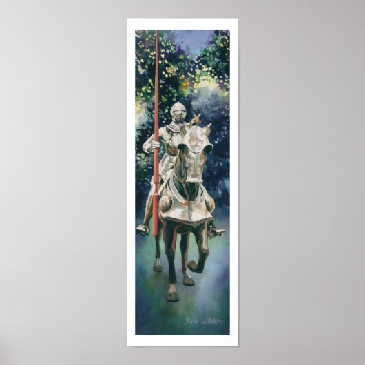 "アーマー輝く"騎士の水色 ポスター (正面)