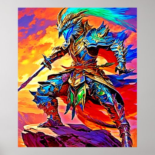 アーマー鮮やかヒーローデザイン ポスター (正面)