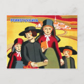 アーミッシュと地方のペンシルベニア ポストカード (正面)