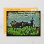 アーミッシュのポストカード。ことわざ！お店の名前やあなたの名前を入れて！ ポストカード (正面/裏面)