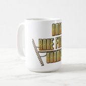 アーミッシュのレーキ格闘チャンピオン コーヒーマグカップ (正面左)