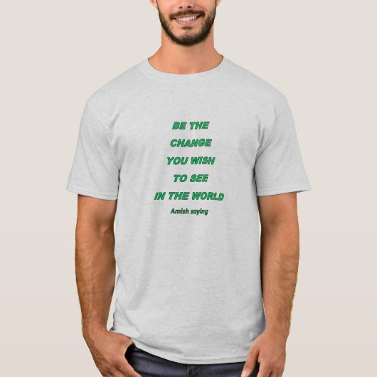 アーミッシュの格言 メンズTシャツ Tシャツ (正面)