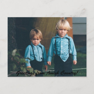 アーミッシュの里からのグリーティングカード ポストカード
