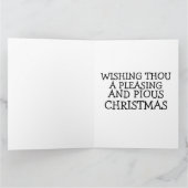 アーミッシュ ユーモア クリスマス グリーティング カード (内部)