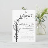 アーミニマルチお祝いのライフ招待状 招待状 (スタンド正面)