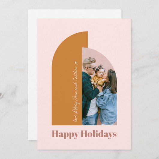 アーミニマルチ赤面ダスティピンクメリーフォト シーズンカード (正面/裏面)