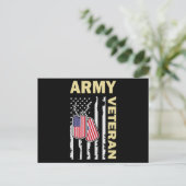 アーミーアメリカンバイ誕生退役軍人バイチョイス インビテーションポストカード (スタンド正面)