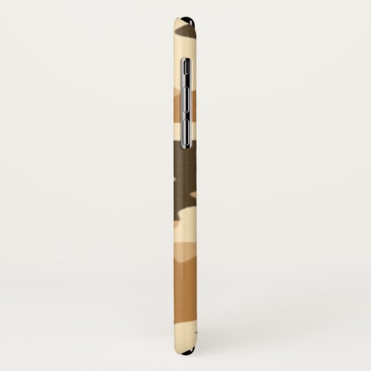 アーミーウィフェイデザートベージュ迷彩柄iPhoneケース Case-Mate iPhoneケース (裏面/左)