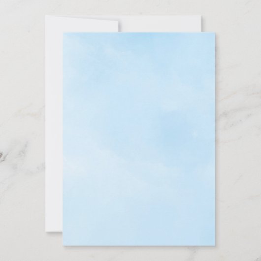 アーミーエアフォースジェットパイロット誕生日ボーイ 招待状 (裏面)