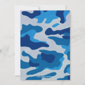 アーミーカモフラージュ 招待状 (裏面)