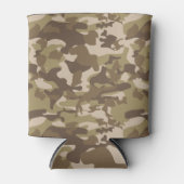 アーミーカーキカモフラージュプリント 缶クーラー (正面)
