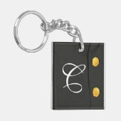 アーミークラスAユニフォームドレスグリーンのキーチェーン キーホルダー (正面左)