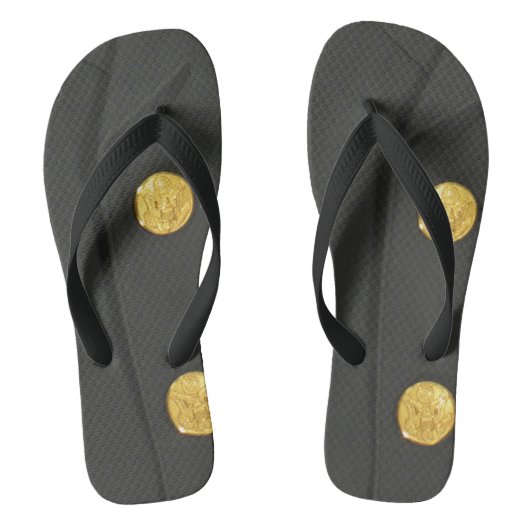 アーミークラスAユニフォームドレスグリーンフリップフロップサンダル ビーチサンダル (フットベッド)