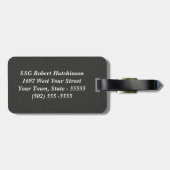 アーミークラスAユニフォームドレスモノグラム荷物タグ ラゲッジタグ (裏面横)