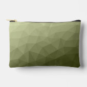 アーミーグラディエントのジオメトリメッシュパターン アクセサリーポーチ (正面)