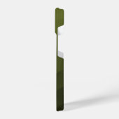 アーミーグラディエントのジオメトリメッシュパターン iPhoneケース (左側面)