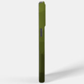 アーミーグリーンのグラデーション幾何学メッシュモノグラム Case-Mate iPhoneケース (裏面 / 右)