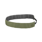 アーミーグリーンオリーブ勾配幾何学的メッシュパターン アスレチックヘッドバンド (右)