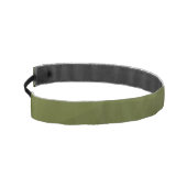 アーミーグリーンオリーブ勾配幾何学的メッシュパターン アスレチックヘッドバンド (左)