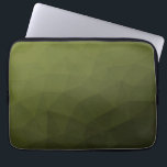アーミーグリーンオリーブ勾配幾何学的メッシュパターン ラップトップスリーブ<br><div class="desc">アーミーグラディエントのジオメトリメッシュパターンのグラデーション三角形。軍の緑の濃いオリーブの色合い兵士のギア、迷彩柄。自然な軍隊風景、強靭性、持久力、レジリエンスを模倣している。アンダートーン自然は自然に接続され、接地する。軍隊レガシー、屋外ユーティリティを象徴。</div>