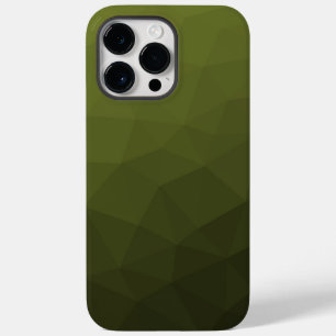 アーミーグリーンオリーブ勾配幾何学的メッシュパターン Case-Mate iPhone 14 PRO MAXケース
