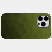 アーミーグリーンオリーブ勾配幾何学的メッシュパターン Case-Mate iPhoneケース (裏面 (横))