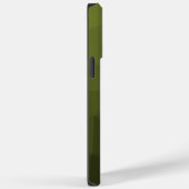 アーミーグリーンオリーブ勾配幾何学的メッシュパターン Case-Mate iPhoneケース (裏面 / 右)