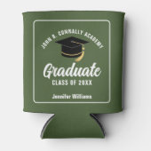 アーミーグリーンカスタム大学院の卒業党 缶クーラー (正面)