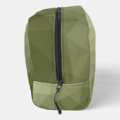 アーミーグリーンジオメトリメッシュパターンモノグラム ドップキット (右)