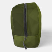 アーミーグリーンジオメトリメッシュパターンモノグラム ドップキット (右)