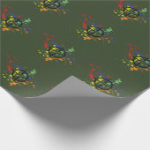 アーミーグリーンペイントボールターゲット ラッピングペーパー (角)