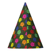 アーミーグリーンペイントボールパーティーバルーンスプラッツ パーティーハット (裏面)