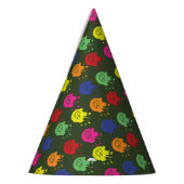 アーミーグリーンペイントボールパーティーバルーンスプラッツ パーティーハット (左)